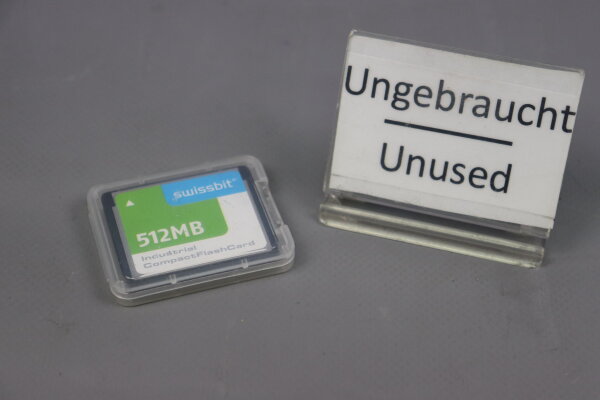 Swissbit SFCF0512H1BU2TO-C-MS-527-L28 Rev.G0 Industrial ComputerFlashCard 512MB Unused