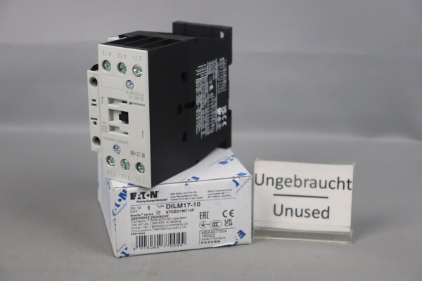 Eaton DILM17-10 277004 Leistungssch&uuml;tz 7,5kW 230V 50Hz XTCE018C10F Unused OVP