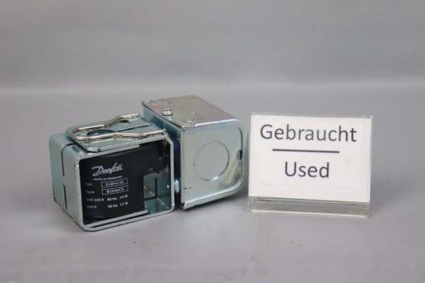 Danfoss 018F4120 Solenoid Coil BJ240CS 50/60Hz 17W Used