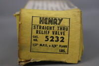 Henry 5232 Straight Through Relief Valve 1/2" M.P.T....