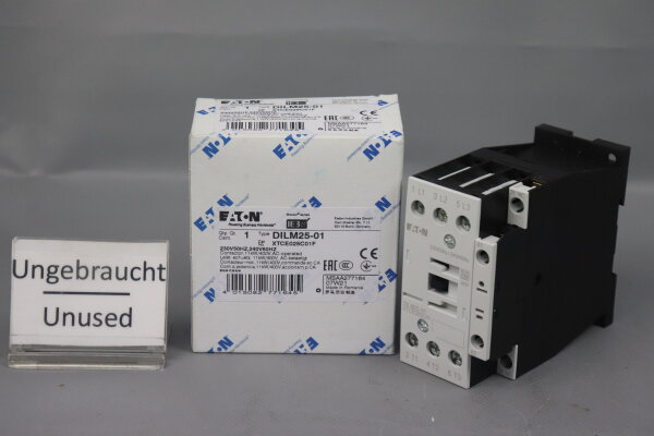 EATON DILM25-01 277164 Leistungssch&uuml;tz XTCE025C01F 11KW 50/60Hz Unused OVP