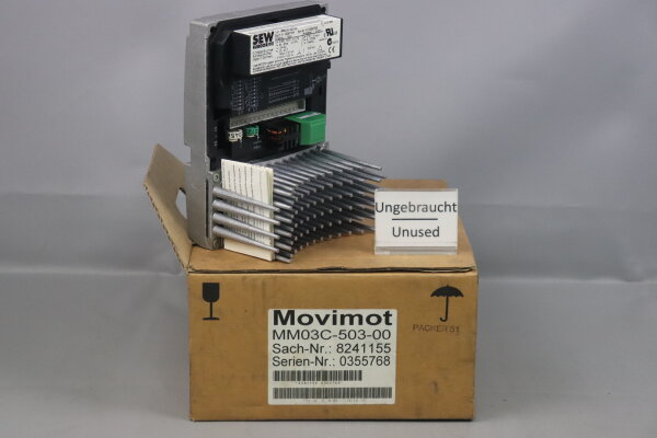 SEW MM03C-503-00 Antriebsumrichter 8241155 0,25/0,37KW 50/60Hz Unused OVP