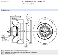 ebmPapst R2D190-RA08-09 AC-Radialventilator Kuka KRC1 Fan 52/62W Unused OVP