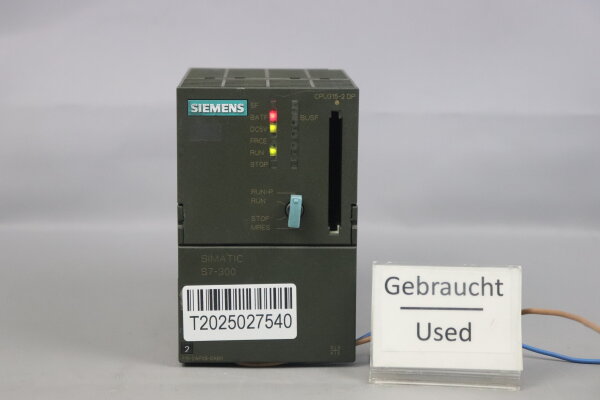 Siemens 6ES7 315-2AF03-0AB0 CPU315-2 DP Zentralbaugruppe 24VDC 0,9A E-S:2 Used