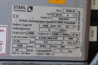 STAHL ST 3016-8 1/1 Elektrokettenzug 1600daN 2,3KW +...