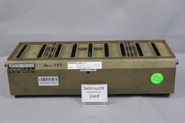 Siemens 6ES5 981-0HA11 Simatic S5 L&uuml;fterzeile 115/230VAC E:02 Used