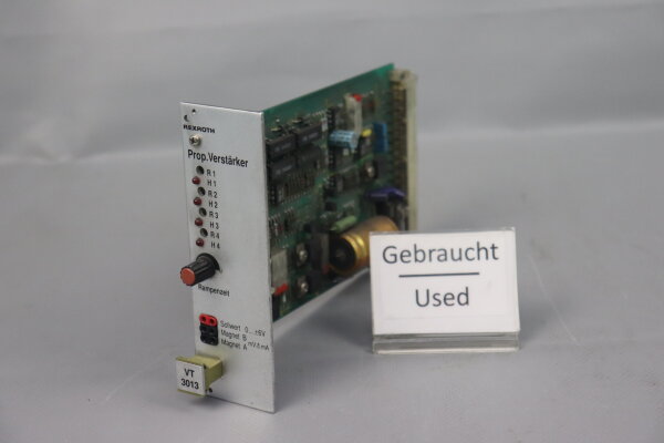 Rexroth VT3013 S36 R5 Prop. Amplifier Card 11110006 Used