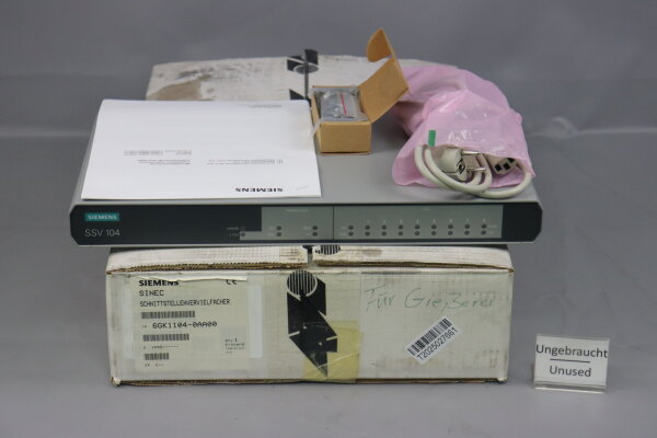 Siemens SINEC SSV 104 6GK1 104-0AA00 Schnittstellen-Vervielfacher Unused OVP
