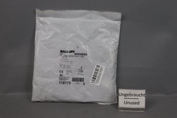 Balluff BAW M18ME-UAC50B-BP00,2-GS04 Abstandssensor BAW001Z 15-30V DC Unused OVP