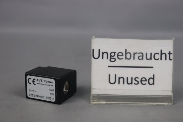 AVS-R&ouml;mer 720016 Magnetspule 24V 5W E22-024/=MO Unused