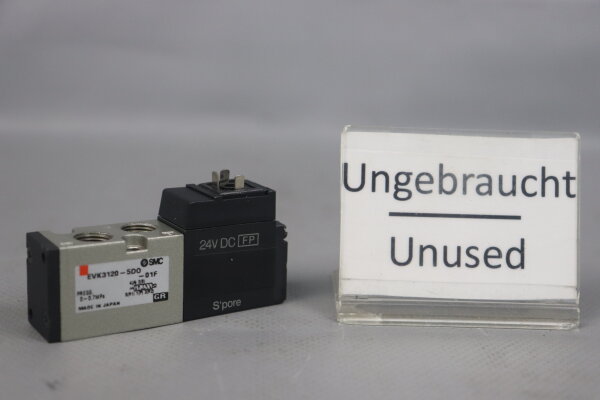 SMC EVK3120-5DO-01F Magnetventil 24V DC 4A Unused