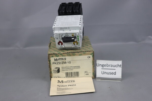 Moeller Kl&ouml;ckner PKZ2/ZM-10 Motorschutz Leistungsschalter ZM-10-PKZ2 Unused OVP