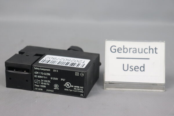 Schmersal AZM 170-02ZRK Sicherheitsschalter 24AC 60Hz Used