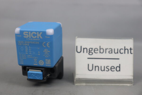 Sick IQ40-20BPSKCOK N&auml;herungssensor 1071840 DC 10-30V Unused