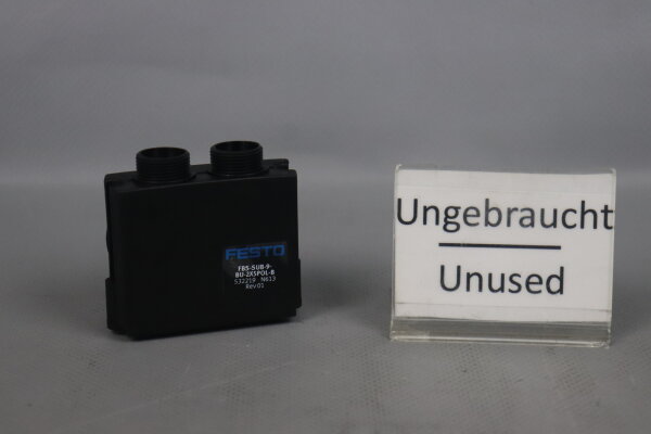 Festo FBS-SUB-9-BU-2X5POL-B Kupplungsstecker 532219 Rev.01 Unused