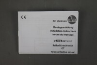 Ifm OT5017 Reflexlichtschranke mit Sensorhalterung OTP-FPKG/US Unused OVP