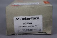 IFM AC2046 Interface AirBox 2DI 1PO Filter FK31.6VDC 165mA Unused OVP