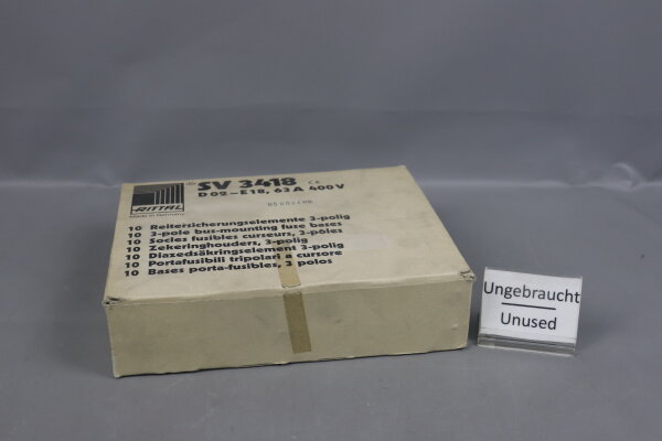 Rittal SV 3418 rider safety elements D02-E18, 36A 400V (10 pieces) UnusedOVP