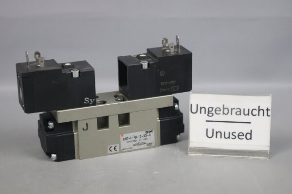 SMC EVS7-6-FJG-D-3CV-Q Solenoid valve 21-26 VDC 0.1-1.0 MPa Unused