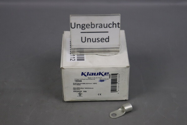 Klauke 16546 (46xSt&uuml;ck) Quetschkabelschuh verzinnt DIN 46234 25mm&sup2; M6 Unused OVP