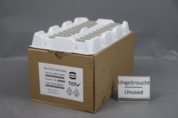 Harting (100 St&uuml;ck) Sub-D 09670155601 Steckverbinder 15polig Unused OVP