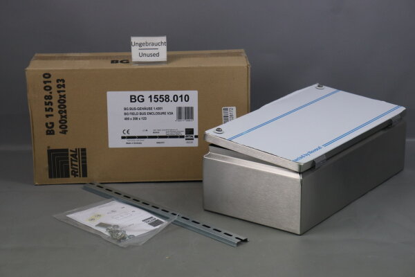 RITTAL BG 1558.010 Bus-Geh&auml;use BG1558.010 400x200x123mm Unused OVP