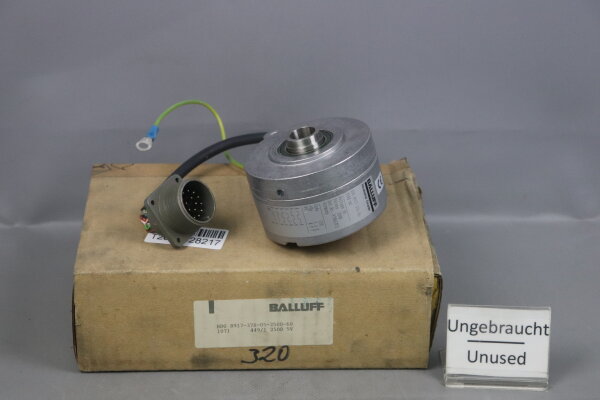 BALLUFF BDG 8917-37S-05-2500-60 Incermental Encoder 2500 Pulses 5V Unused OVP