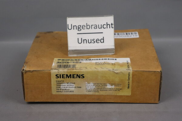 Siemens 6ES7 193-4CA40-0AA0 5xTerminal module 6ES7193-4CA40-0AA0 E-S:01 Unused