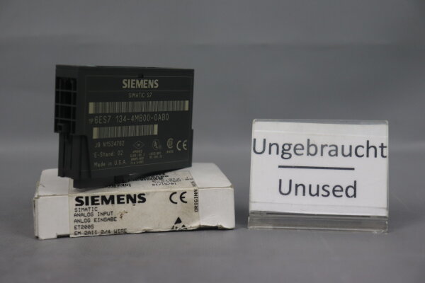 Siemens 6ES7 134-4MB00-0AB0 Input Modul 6ES7134-4MB00-0AB0 E:02 2A Unused OVP