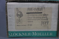 Kl&ouml;ckner Moeller FAK-r/v/Kc/i Not-Aus-Taster 600VAC IP65 Unused OVP