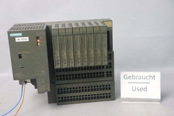 Siemens 6ES7 138-1XL00-0XB0 Interface IM-SC E:06 + 6ES7 120-2AH00-0AA0 Used
