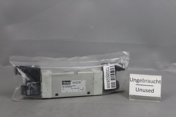 Parker PA12705-0233 Wegeventil S9 581RFG-1/4 GS24V 10Bar + KZ3673 24V DC Unused
