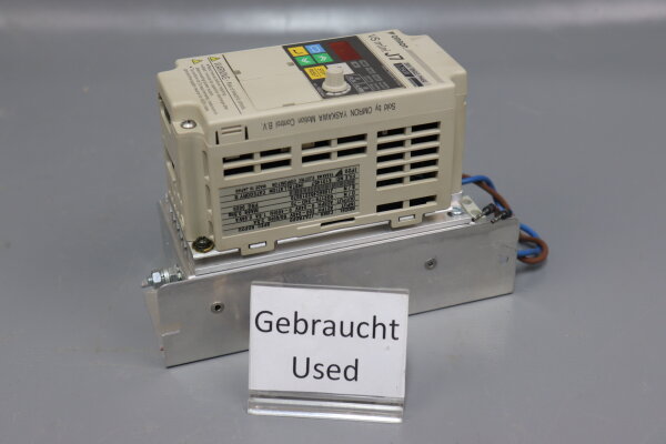 Omron VS mini J7 CIMR-J7AZB0P2 Frequenzumrichter mit Netzfilter 200V single phase 0.25kW used