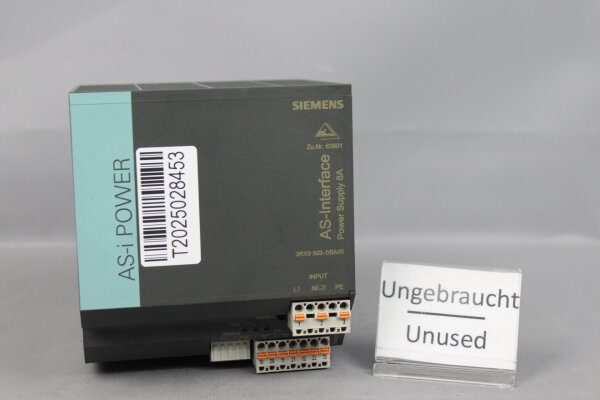 Siemens 3RX9503-0BA00 AS-Interface Netzteil 8A 230-500V Unused
