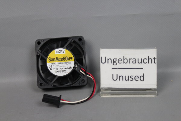 Sanyo Denki 9WF0624H7D03 A90L-0001-0511 Fan SanAce60WF 24VDC 0.12A Unused