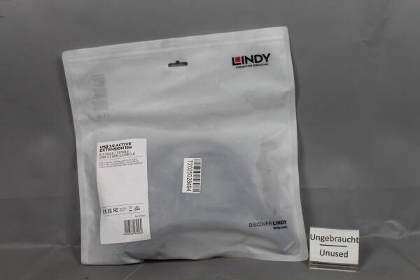 Lindy USB 3.0 43156 Active Extension 10m B A Male/Female USB 3.1 GEN1 Unused OVP