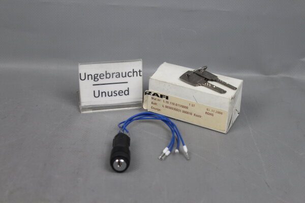 RAFI 1.10.119.611/0000 Drehschloss-Schalter 3x EB5001 Schl&uuml;ssel unused OVP