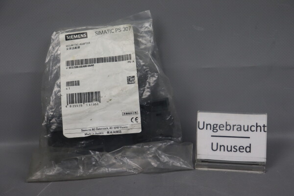 Siemens 6ES7390-6BA00-0AA0 Mounting adapter PS:A Unused