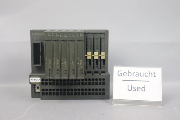 Siemens 6ES7121-1BB00-0AA0 Terminal Block + 6ES7120-0AH01-0AA0 Used