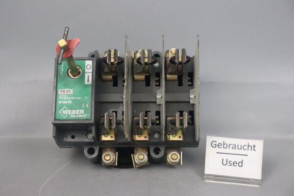 Weber W160-F2 160A Lasttrennschalter 9602232007 690V 12W Used