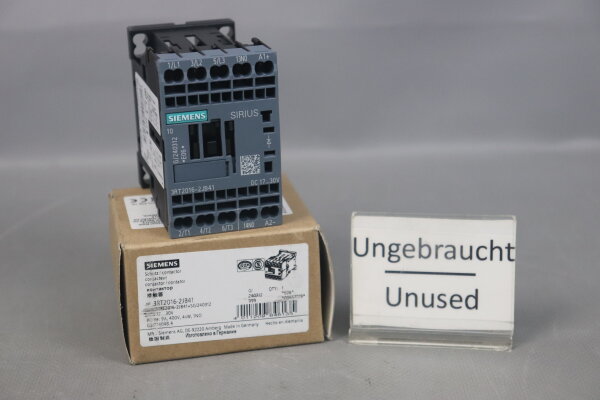 Siemens 3RT2016-2JB41 Koppelsch&uuml;tz E:06 Unused OVP