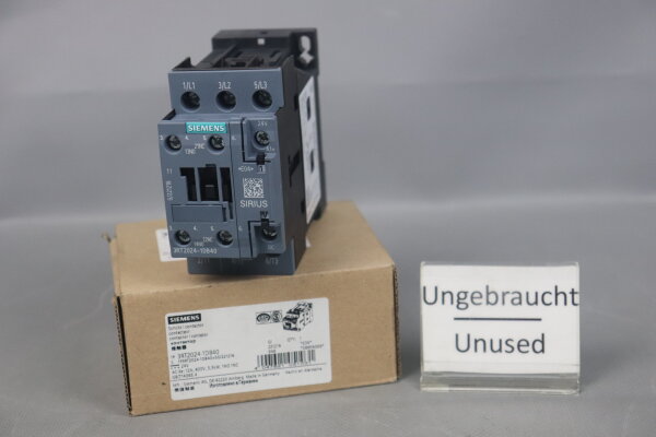 Siemens 3RT2024-1DB40 Contactor 12 A 5.5 kW / 400 V E:04 Unused OVP