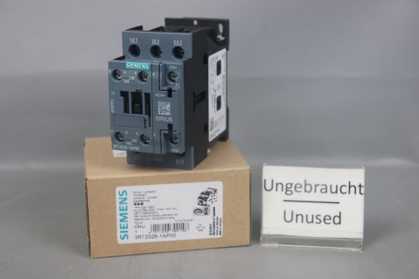Siemens 3RT2026-1AP00 Contactor 230V 50Hz 11kW  E:04 Unused OVP
