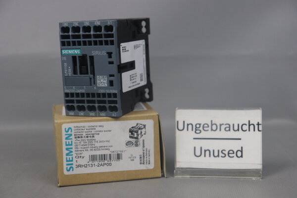 Siemens 3RH2131-2AP00 Auxiliary contactor 230V 50/60Hz E:06 Unused OVP
