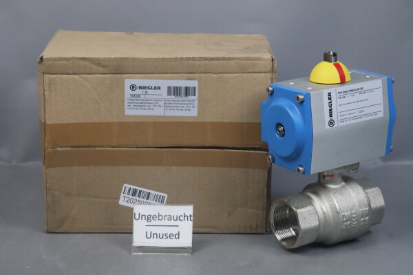 Riegler PKH.EN.M.I.DN40.63.NC.000 Pneumatischer Stellantrieb 103536 Unused OVP