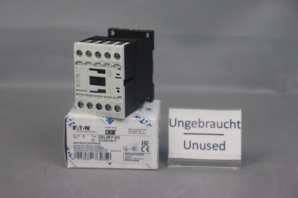 Eaton DILM7-01 Leistungssch&uuml;tz 276585 XTCE007B01F 3kW 230V Unused OVP
