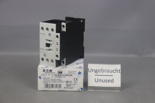 Eaton DILM25-01 (RDC24) Leistungssch&uuml;tz 277178 XTCE025C01TD 24-27V Unused OVP