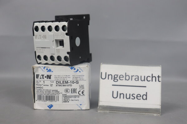 Eaton DILEM-10-G Leistungssch&uuml;tz 010213 XTMC9A10TD 24VDC 4kW Unused OVP