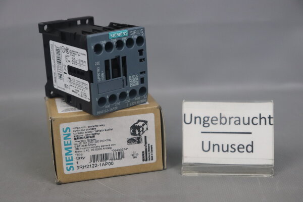 Siemens 3RH2122-1AP00 Auxiliary contactor 230V 50/60Hz E:06 Unused OVP
