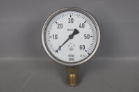 WIKA KI.1,6 Manometer EN 837-3 EN837-3 0-60mbar Unused